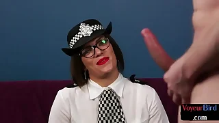 British cop voyeur watching wanker in the long run b for a long time teasing body