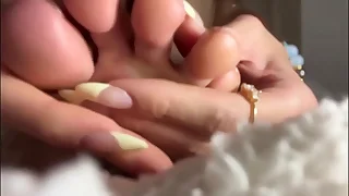 Almost close foot domination