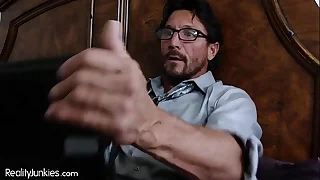 Sleety my Step-Daddy Jerking his Cock to Teen Porn&excl;