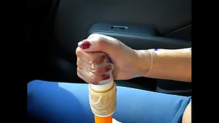 tart simulation condom handjob